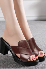 Velira – Cross Strap Heeled Sandals