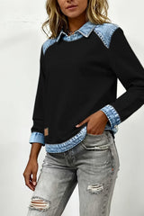Amelie – Layered Collar Knit Sweater
