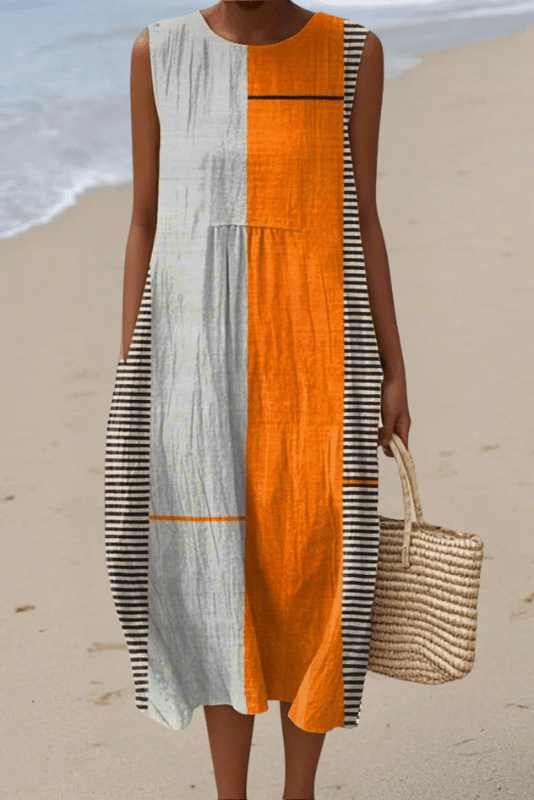 The Linear Solstice – Sleeveless Dress