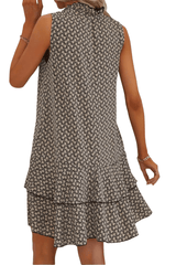 Selina – Printed Ruffle Shift Dress