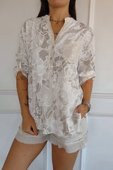Sandra - Floral Print Blouse