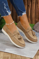 Arlena – Suede Tassel Comfort Loafers