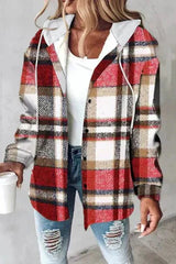 Lorenza - Checkered Hooded Jacket