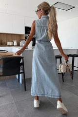 Isabelle - Maxi Denim Dress