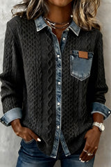 Darian – Knit Denim Fusion Shirt