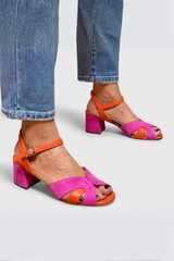 Veloura – Colourblock Heeled Sandals