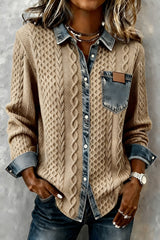 Darian – Knit Denim Fusion Shirt