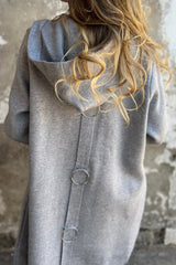 Mich - Buttoned Hooded Jacket