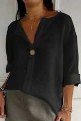 Zamma - Relaxed V-Neck Top