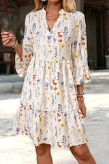Celeste | Floral Tiered Midi Dress