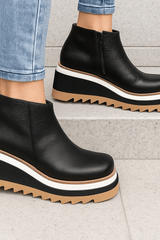 Aurevita - Elevated Platform Ankle Boots