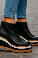 Aurevita - Elevated Platform Ankle Boots