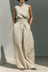 Aria - High-Neck Wide-Leg Set