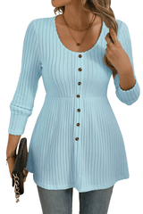 Amara – Elegant Button Knit Tunic