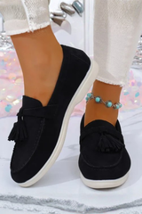Arlena – Suede Tassel Comfort Loafers