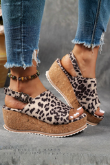 Savannah - Cork Wedge Sandals