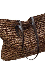 Woven Tote Bag - Coffee