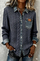 Darian – Knit Denim Fusion Shirt