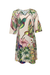 Calista – Tropical Art Print Dress