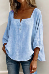Liora – Effortless Linen Button Blouse
