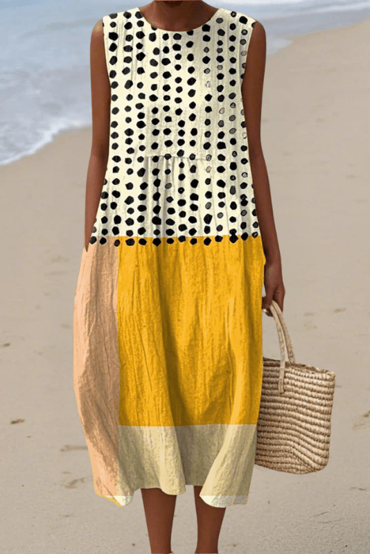 The Dotted Glow – Sleeveless Dress