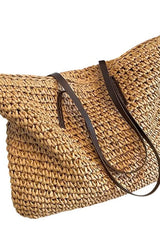 Woven Tote Bag - Khaki