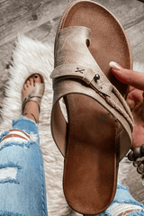 Marisa - Vintage Cross-Strap Comfort Sandals