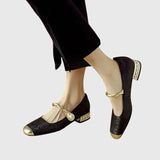 Marcella-Embellished Mary Jane Heels