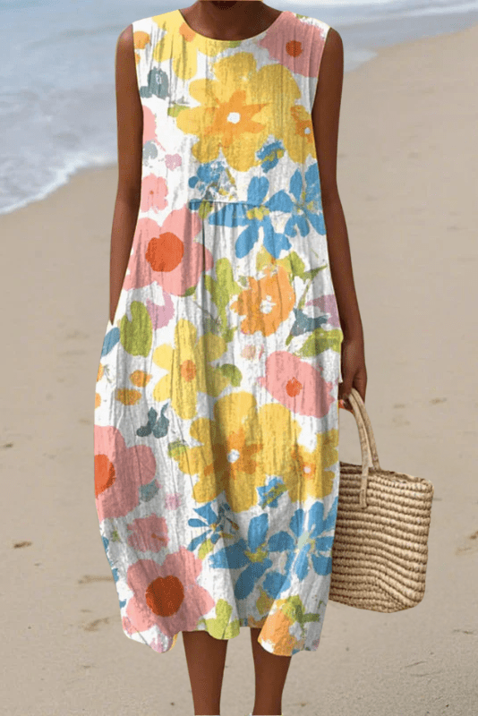 Sunny Bloom – Sleeveless Dress
