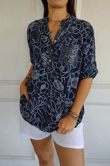 Sandra - Floral Print Blouse