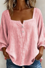 Liora – Effortless Linen Button Blouse