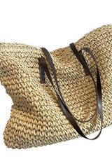 Woven Tote Bag - Beige