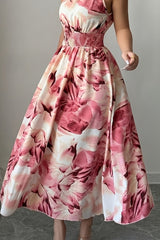 Roselune – Blush Bloom Halter Maxi Dress