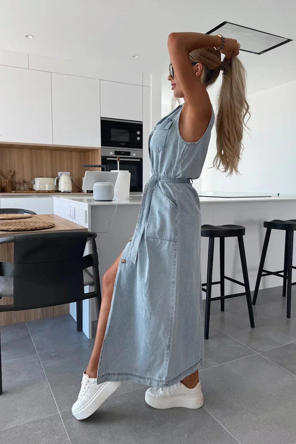 Isabelle - Maxi Denim Dress