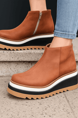Aurevita - Elevated Platform Ankle Boots