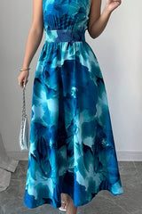 Roselune – Blush Bloom Halter Maxi Dress