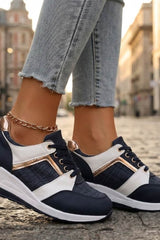 Velmora - Luxe Contrast Comfort Sneakers