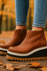 Aurevita - Elevated Platform Ankle Boots