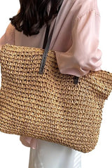Woven Tote Bag - Khaki