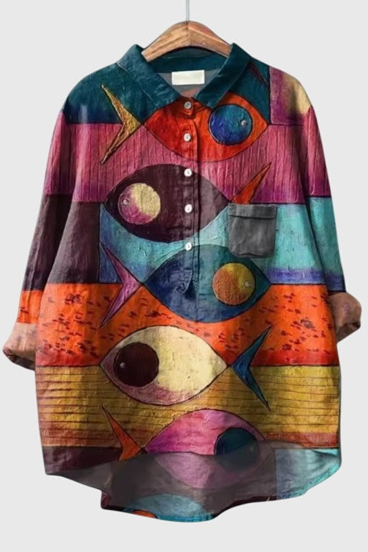 Lumi - Vintage Animal Blouse