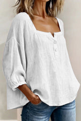 Liora – Effortless Linen Button Blouse