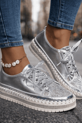 Velisse - Crystal Edge Platform Sneakers