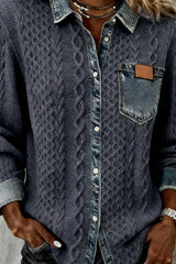 Darian – Knit Denim Fusion Shirt