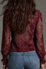 Selora – Sheer Lace Detail Blouse