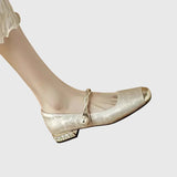 Marcella-Embellished Mary Jane Heels