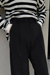 Must-have High-Waist Wide Leg Black Pants