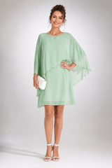 Elowira – Graceful Chiffon Layered Dress