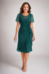 Seraphelle – Elegant Chiffon Layered Dress
