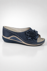 Nerina-Floral Wedge Sandals