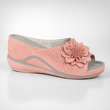 Nerina-Floral Wedge Sandals